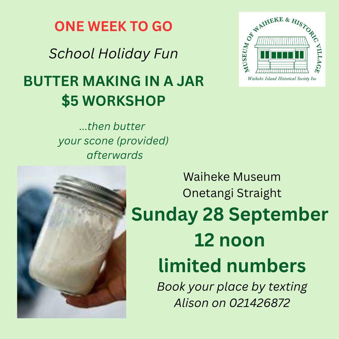 Butter making workshop 28 Sept 2025