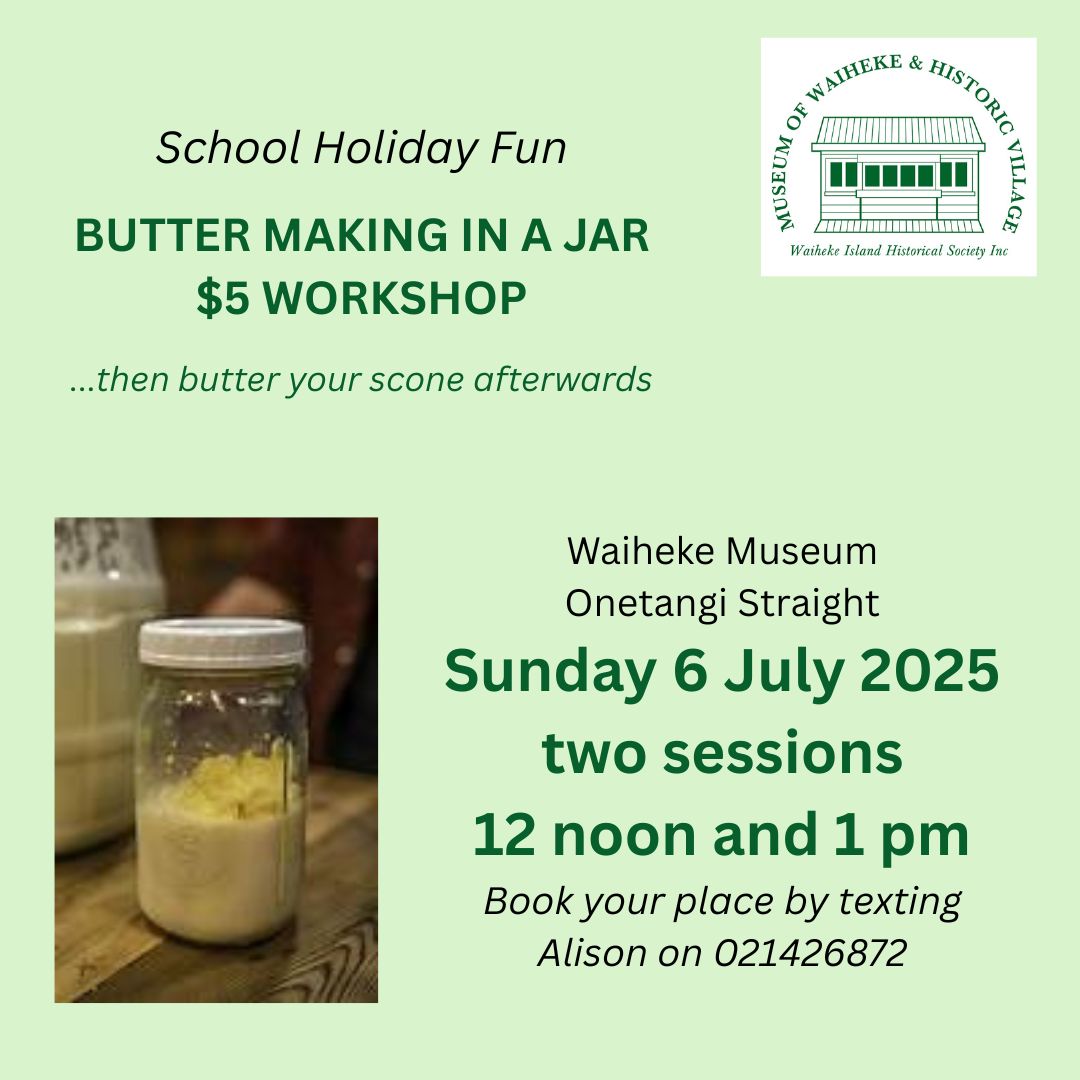 Buttermaking workshop 6 July 2025