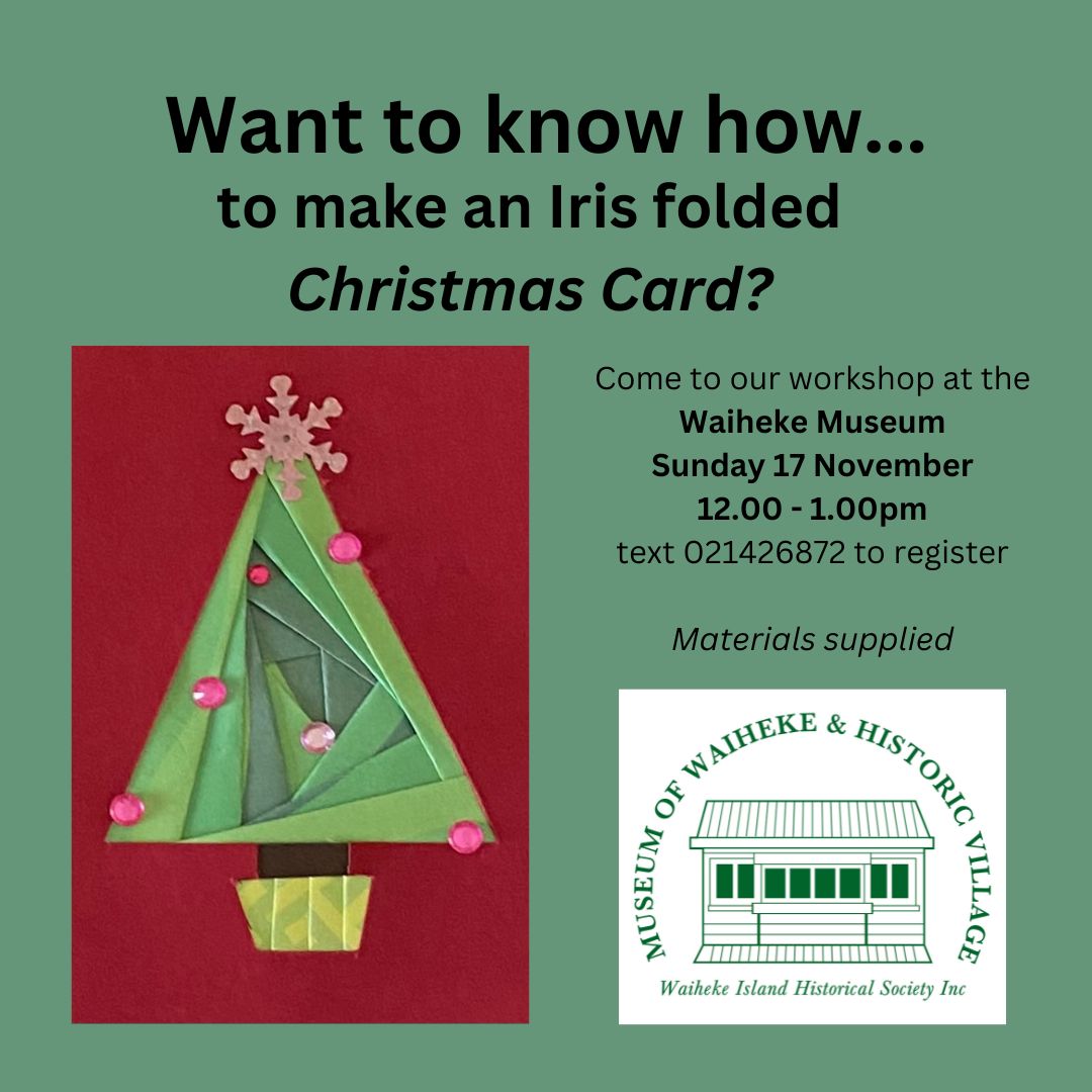 Iris folded Christmas cards workshop 17 Nov 2024